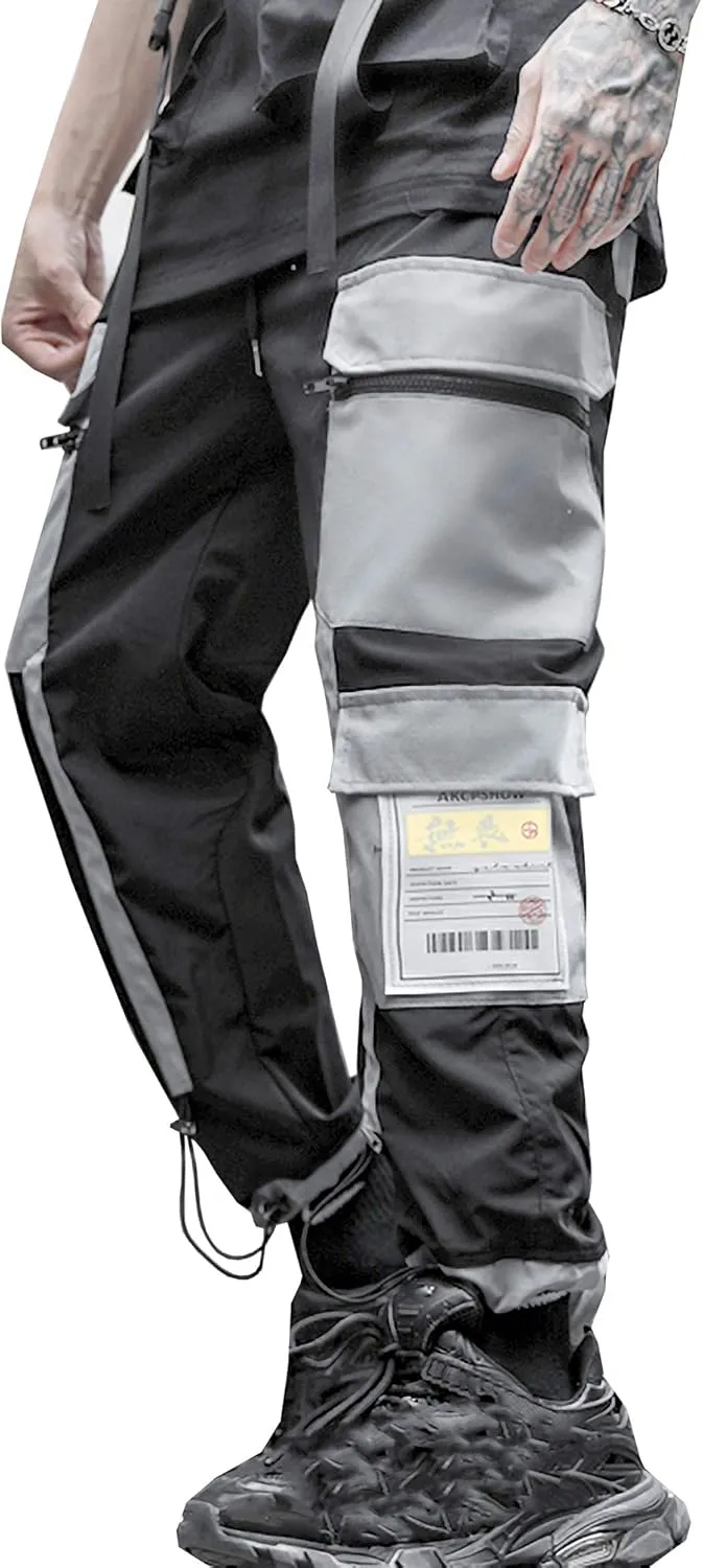 Men's Boys Techwear Punk Jogger Pants