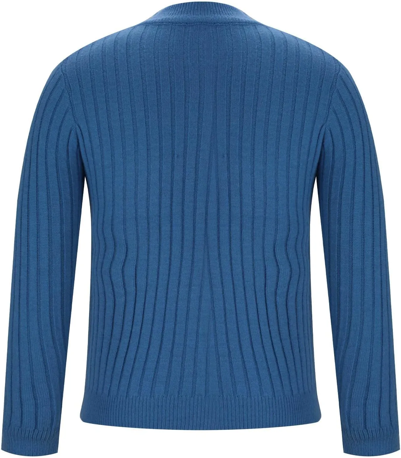 Mens Cable Knit Sweater Plus Size Knitted Chunky Pullover Loose Crewneck Sweater Winter Thermal Long Sleeve Knitwear
