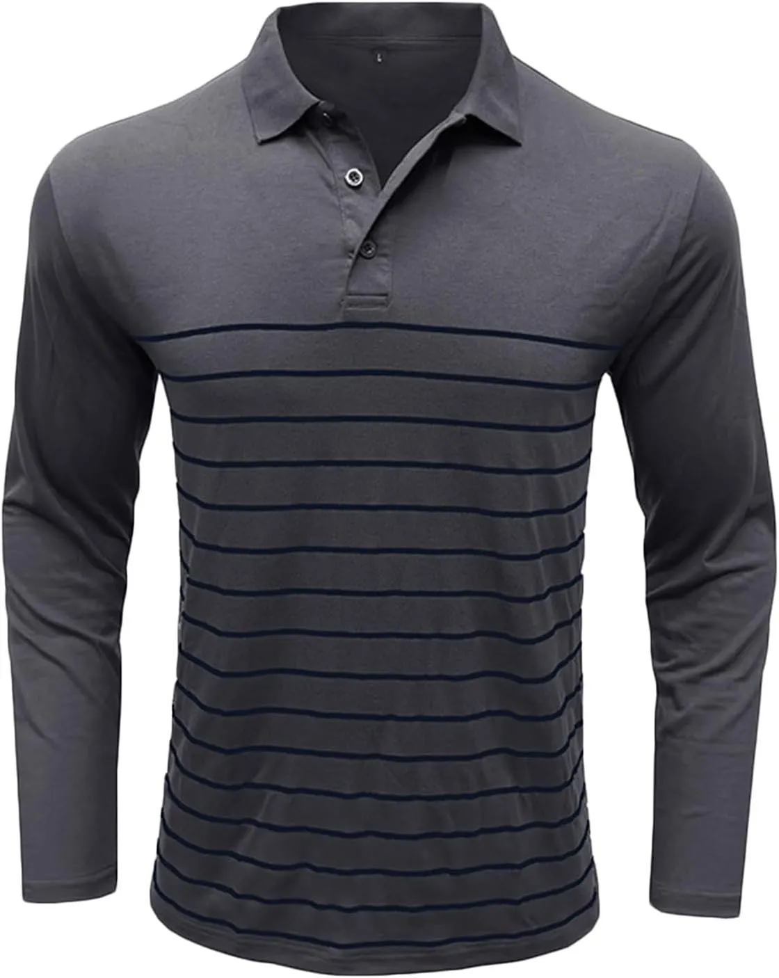Men's Casual Round Neck Long Sleeve Pullover Printed T-Shirt Blouse Tops, 2024 Tall and Big Mens Tops Fall Trendy