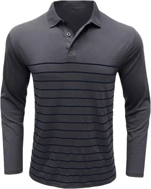 Men's Casual Round Neck Long Sleeve Pullover Printed T-Shirt Blouse Tops, 2024 Tall and Big Mens Tops Fall Trendy