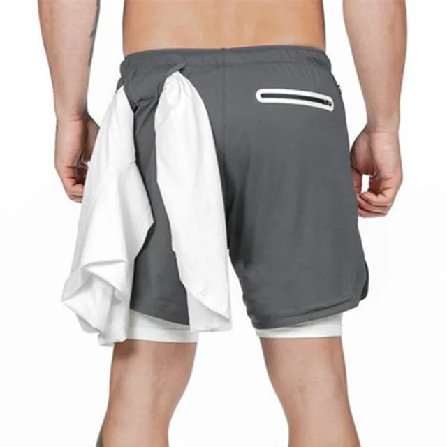 Men's Double Decker Quick Dry Shorts With Phone Pocket