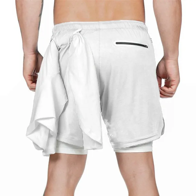 Men's Double Decker Quick Dry Shorts With Phone Pocket