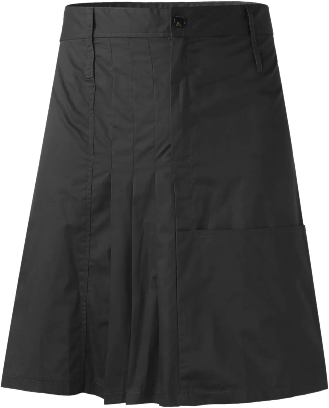 Mens Fashion Pleated Skirt Casual Skirt Skirt Scottish Style Retro Solid Pocket Pleated Skirt