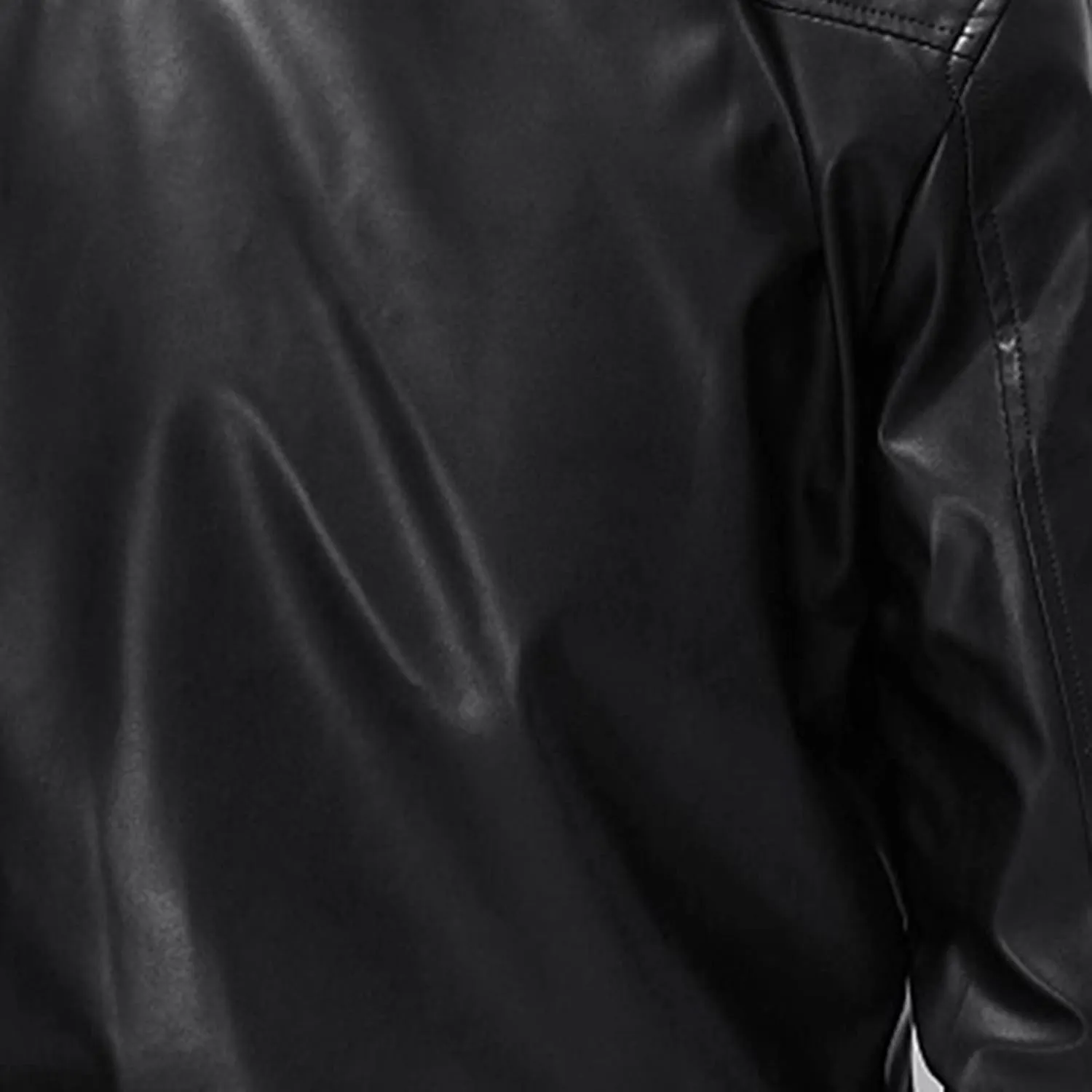 Men's Faux Leather Motorcycle Jacket Military Bomber Cargo Jackets Windproof Coat Original Zip Biker Motorcycle Outwear