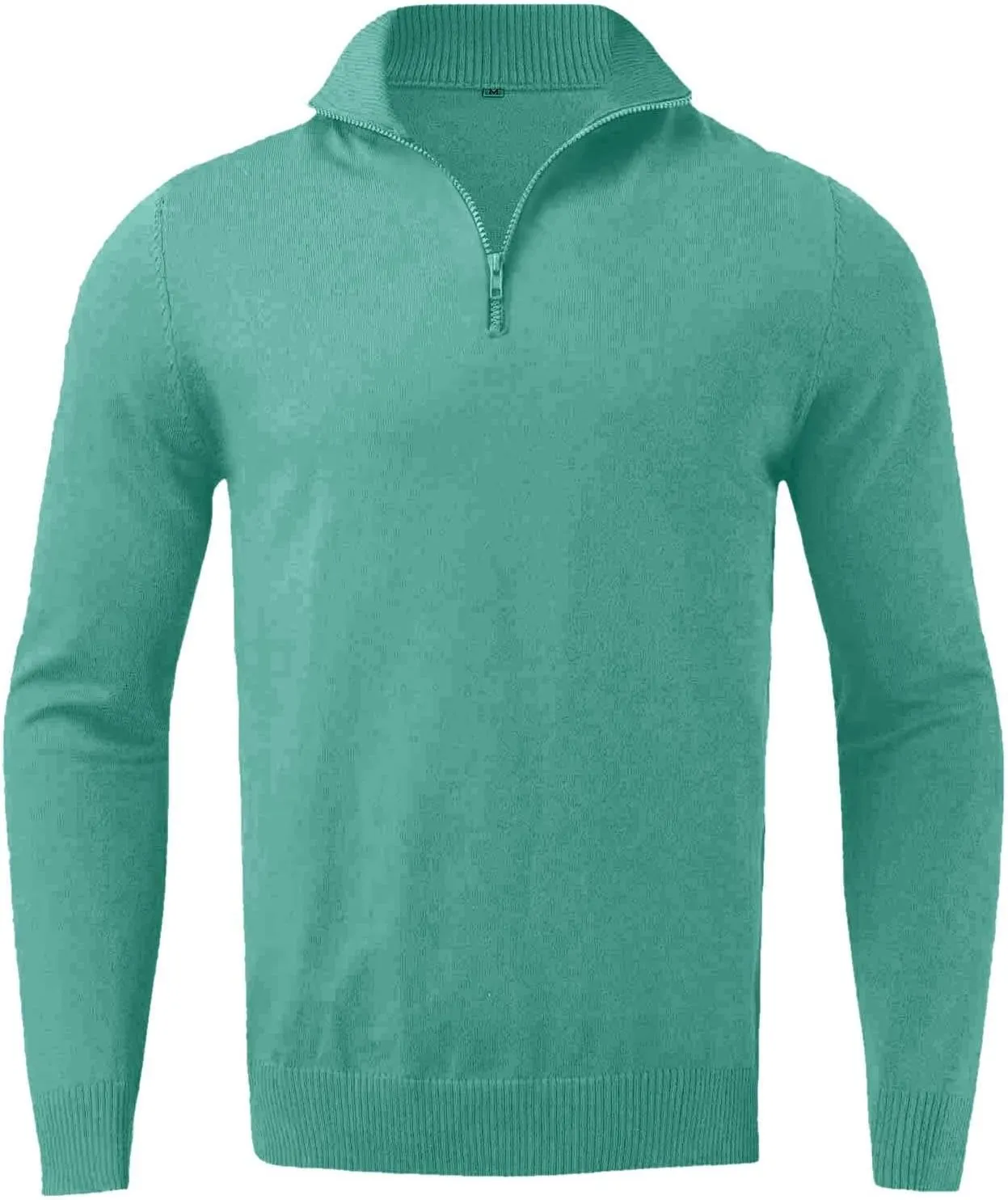 Mens Half Zip Pullover Sweater Casual Simple Bottom Sweater Warm Wool Knit Long Sleeve Coats Fashion Soft Sweatshirt