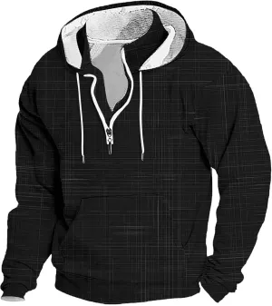 Men's Halloween Bloody Hoodies Aztec Cowboy Vintage Western Sweatshirt Long Sleeve 1/4 Zip Pullover Country Jackets