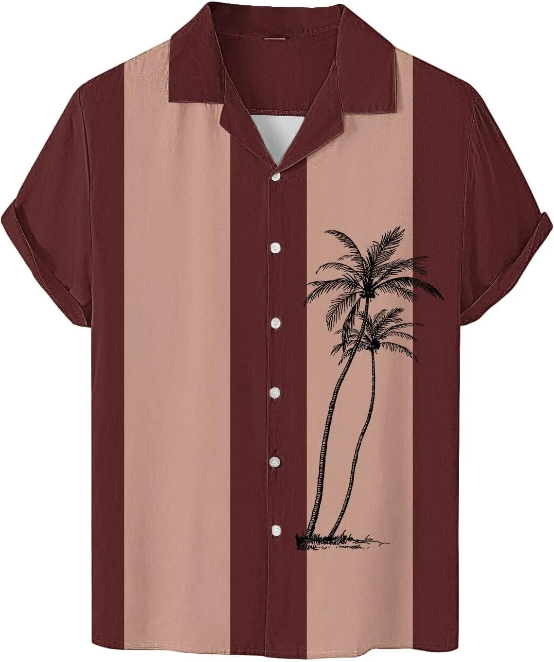 Mens Hawaiian Shirt Short Sleeves Button Down Casual T Shirts Oversize Funny Print Summer Beach Wedding Party Tee Top