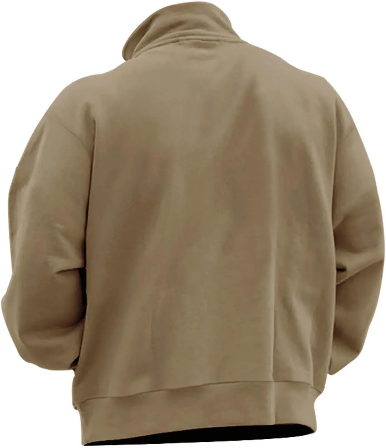 Men's Long Sleeve Half Zip Pullover Sweatshirt Casual Solid Vintage Golf Shirts Fleece Lined Fall Winter Outfits