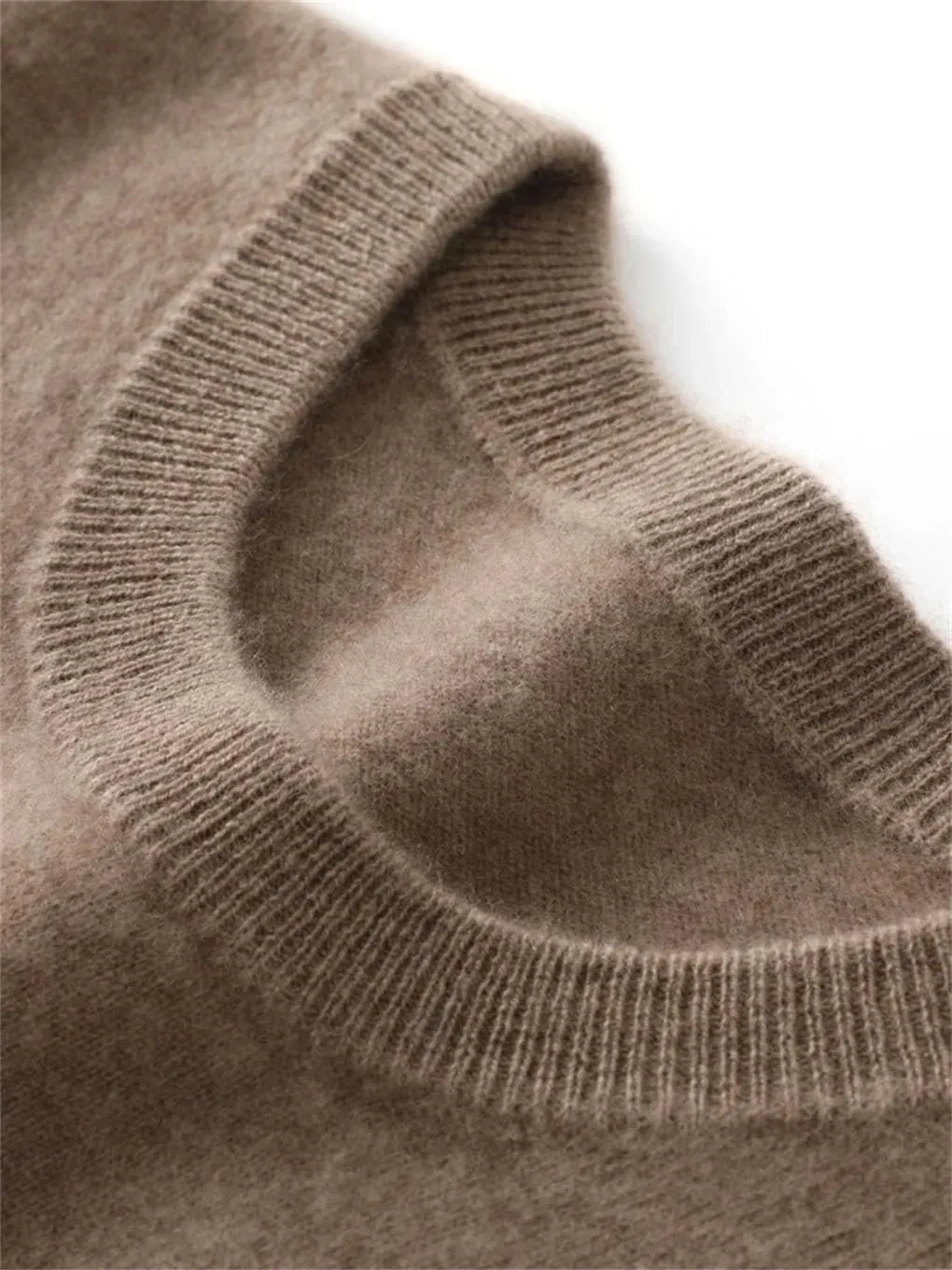 Men's Long Sleeve Sweater Loose O Neck Knitwear Pullover Sweater Casual Tops