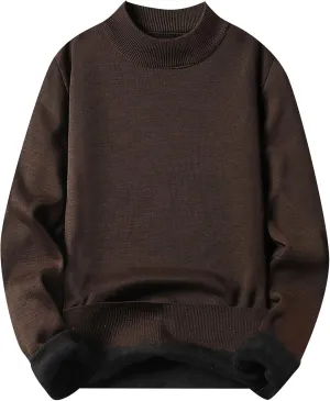 Mens Pullover Sweater,Crewneck Knitted Sweater Colorblock Slim Knitwear Casual Long Sleeve Tops