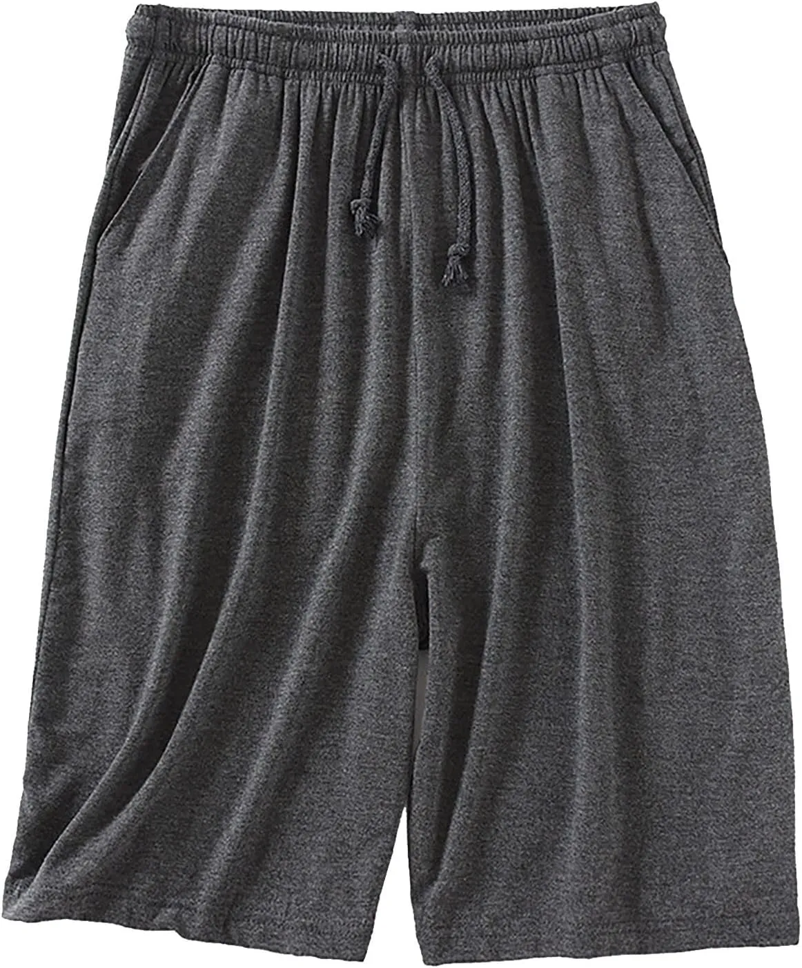 Men's Running Athletic Workout Gym Shorts Breathable Lightweight Quick Dry Mesh Capris Lounge Pants with Pockets