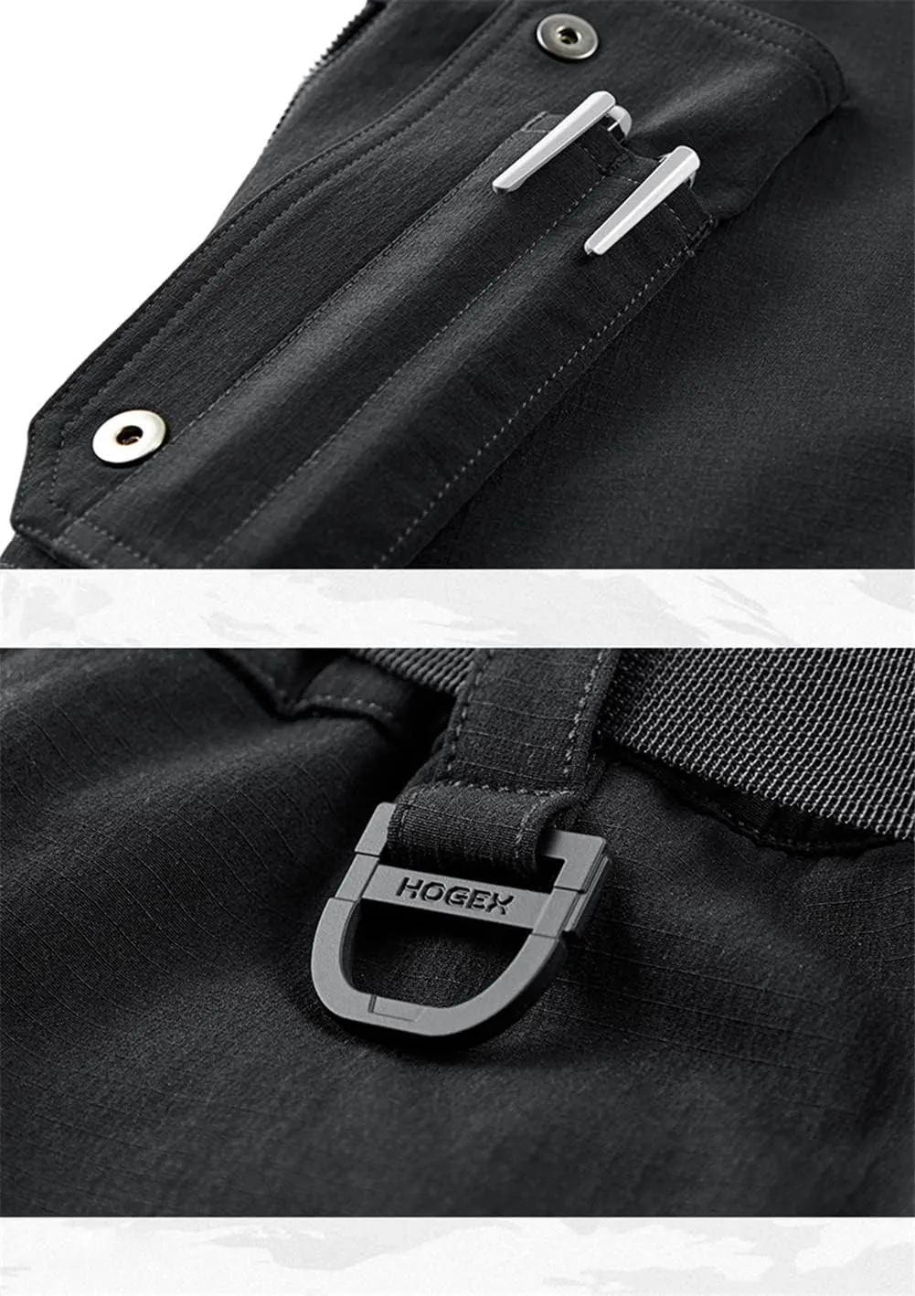Men's Streetwear Black Cargo Shorts Men Techwear Military Tactical Shorts Harajuku Short Pants Male