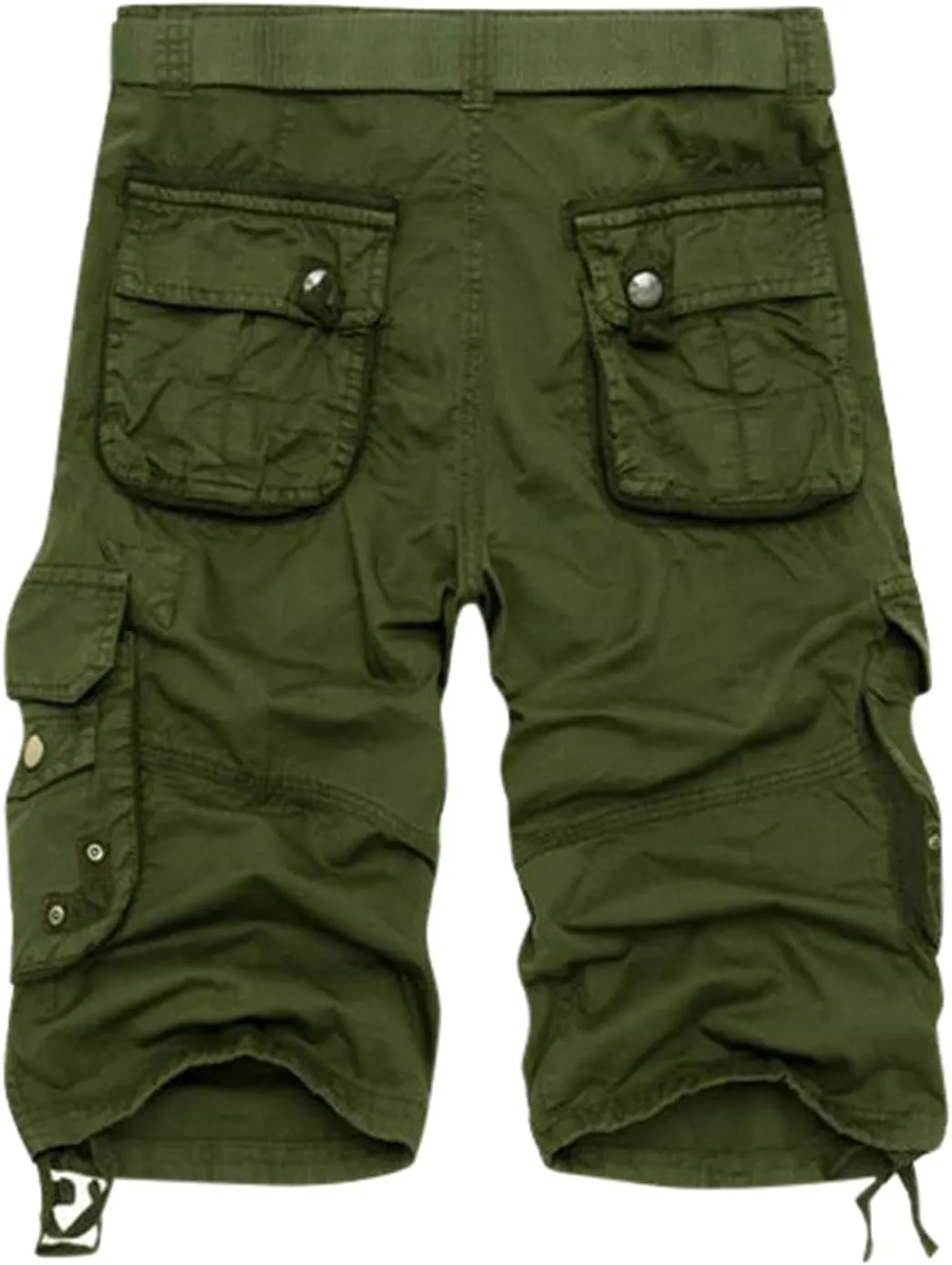 Men's Stretch Cargo Shorts Lightweight Casual Drawstring Gym Shorts Classic Relaxed Fit Summer with Pockets