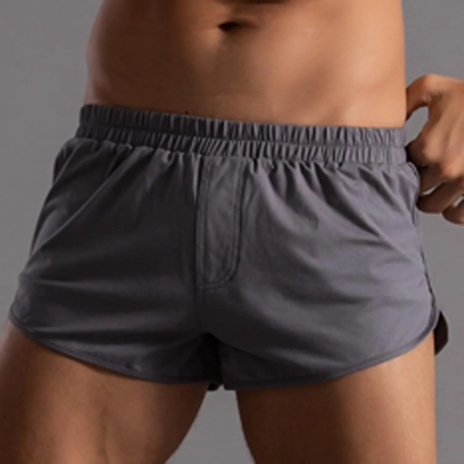 Men's Stretch Elastic Wide Band Boxer Brief Underwear Compression Ultra Lightweight Soft Comfortable Underwear for Men
