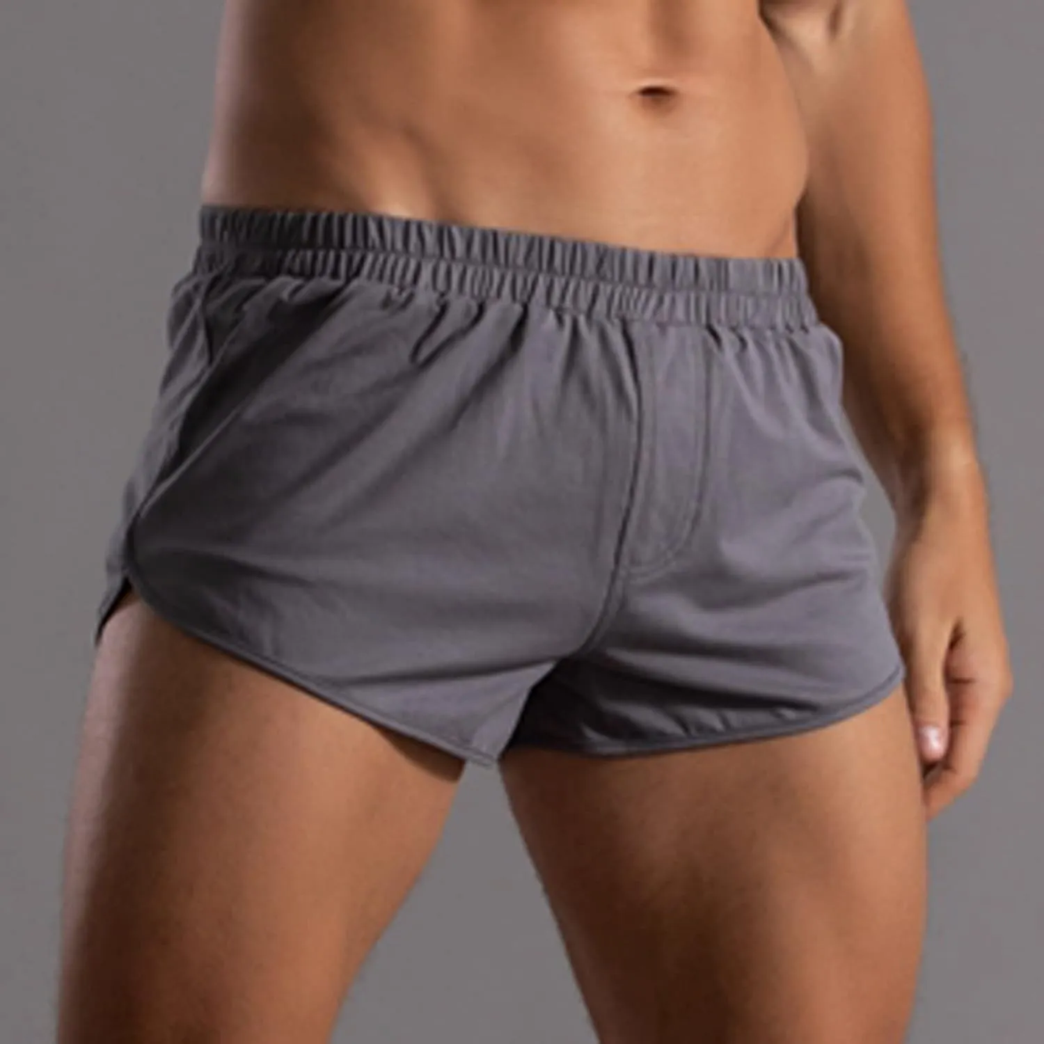 Men's Stretch Elastic Wide Band Boxer Brief Underwear Compression Ultra Lightweight Soft Comfortable Underwear for Men