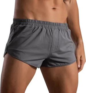 Men's Stretch Elastic Wide Band Boxer Brief Underwear Compression Ultra Lightweight Soft Comfortable Underwear for Men