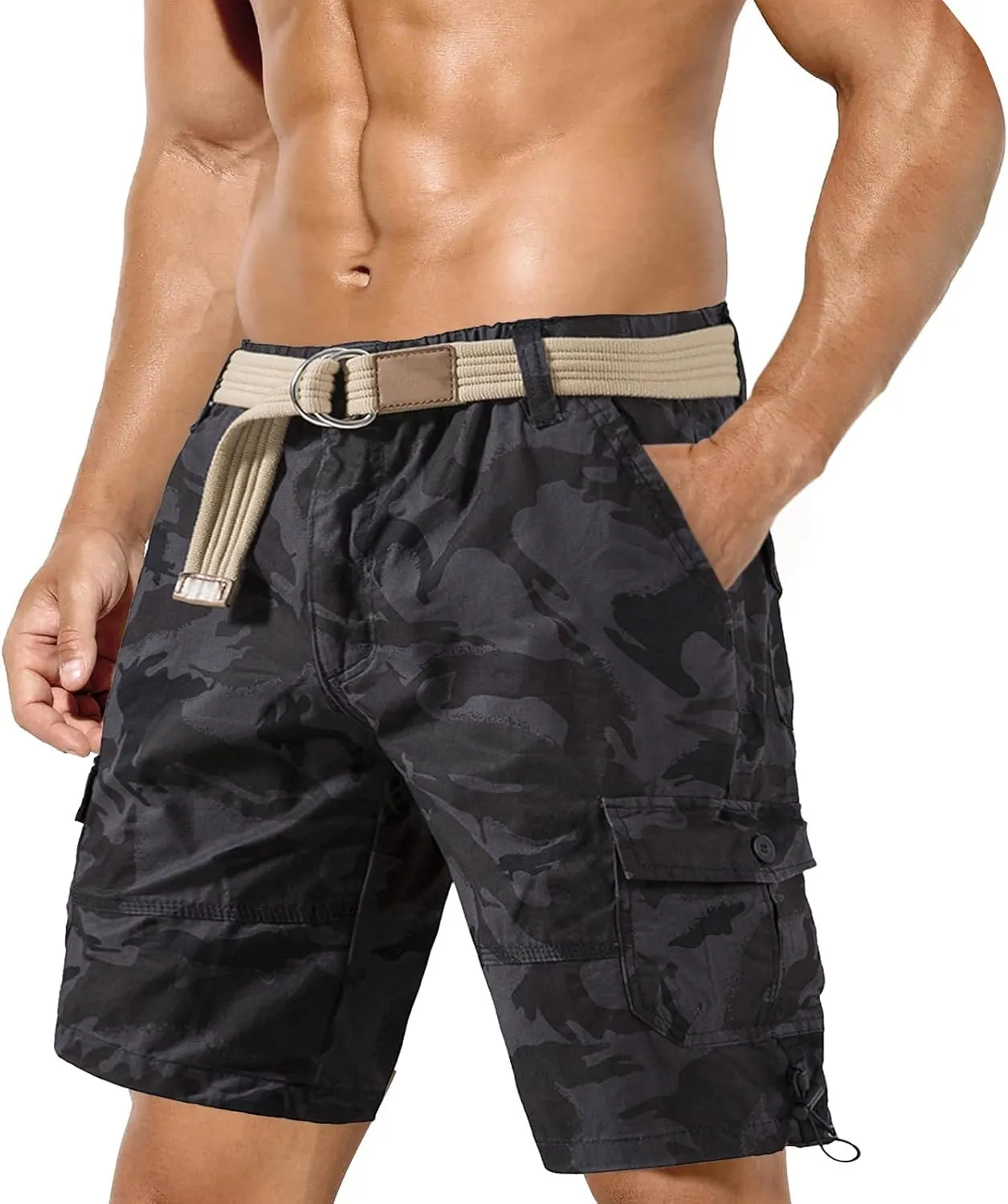 Mens Summer Athletic Shorts Outdoor Casual Work Out Shorts Gym for Hiking Tactical Camping Travel Short Pants