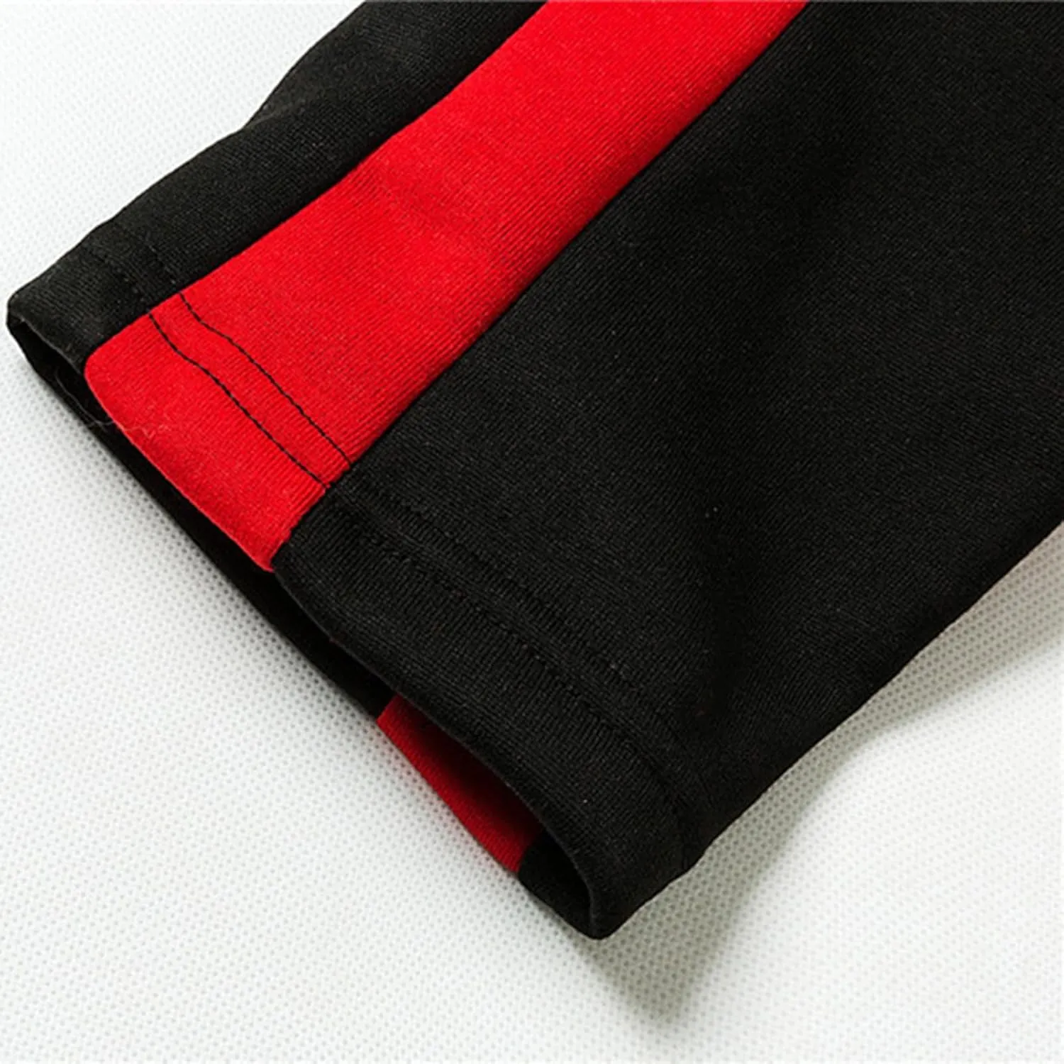 Mens Track Pants Casual Color Block Side Stripe Sweatpants Elastic Waist Slim Fit Tapered Sweat Pants Workout Joggers