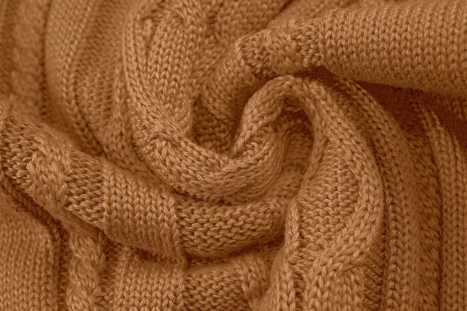 Men's Turtleneck Sweater Cable Knitted Pullover Sweater