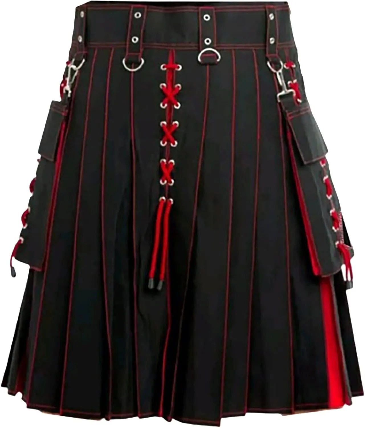 Mens Utility Kilts Scottish Traditional Highland Kilt Tartan Utility Kilts Plaid Modern Kilt Shorts Pleated Skirt