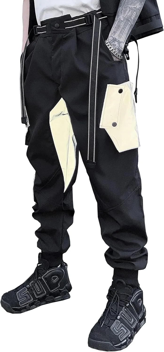 Men's Women Cargo Techwear Cyberpunk Jogger Harem Streetwear Pants