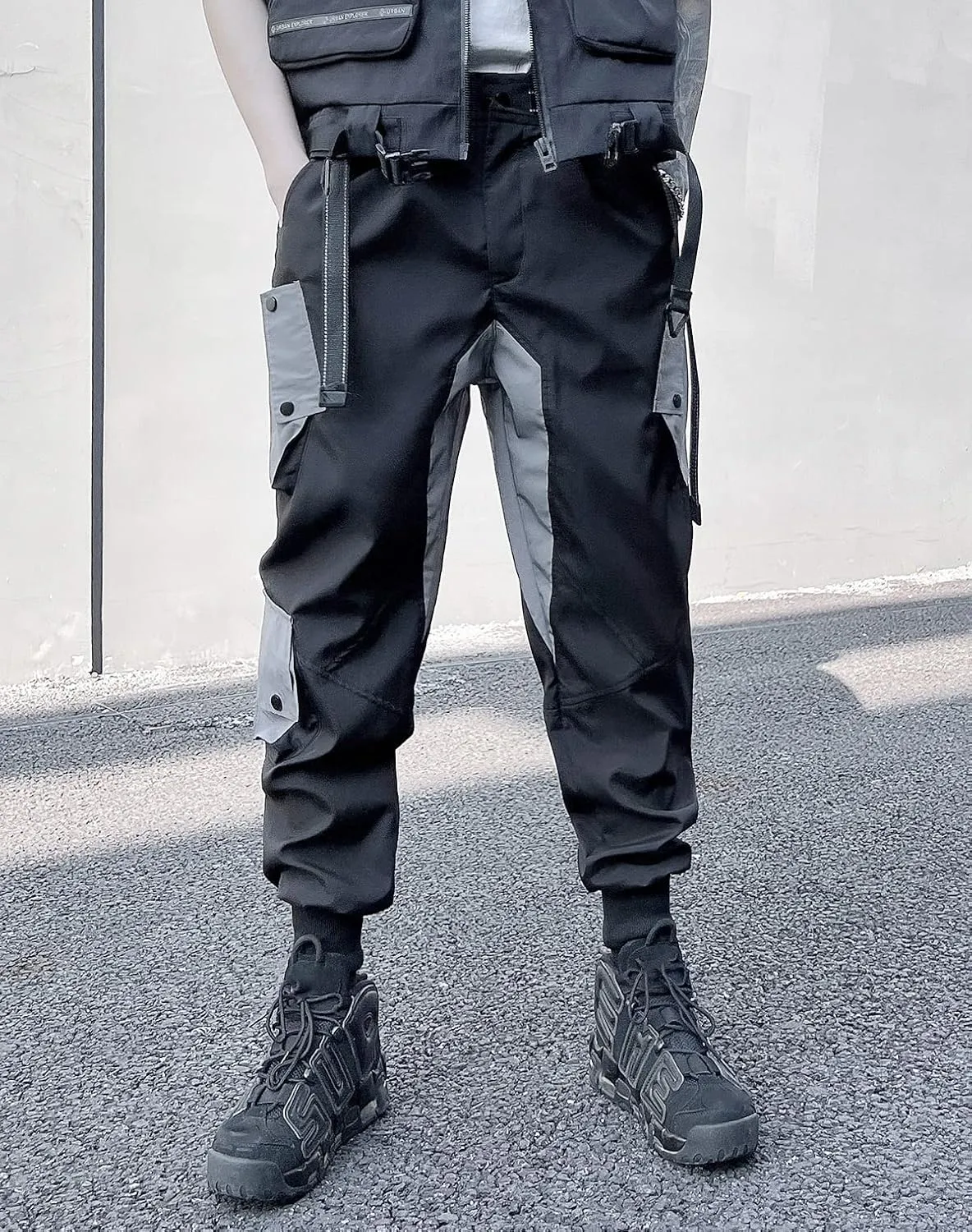 Men's Women Cargo Techwear Cyberpunk Jogger Harem Streetwear Pants