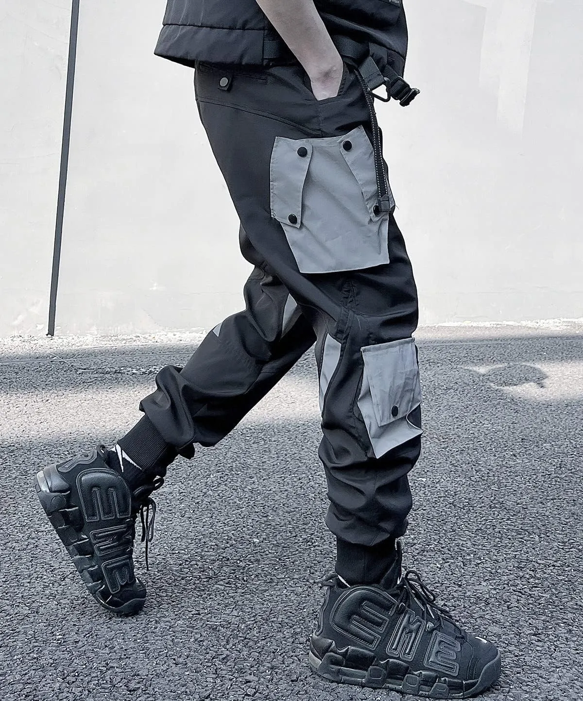 Men's Women Cargo Techwear Cyberpunk Jogger Harem Streetwear Pants