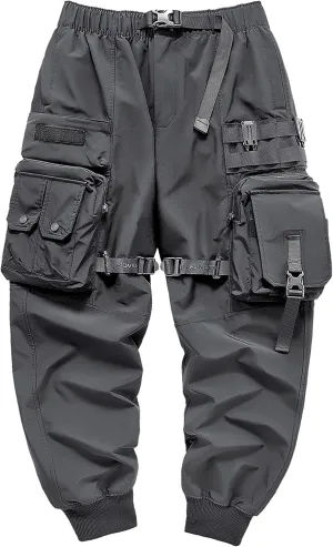 Men's Women Techwear Drawstring Punk Jogger Harem Pants