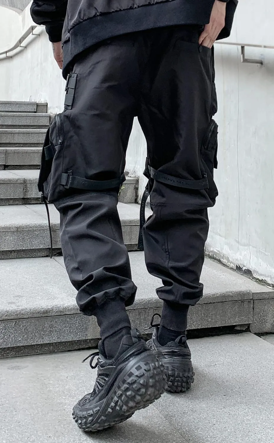 Men's Women Techwear Drawstring Punk Jogger Harem Pants