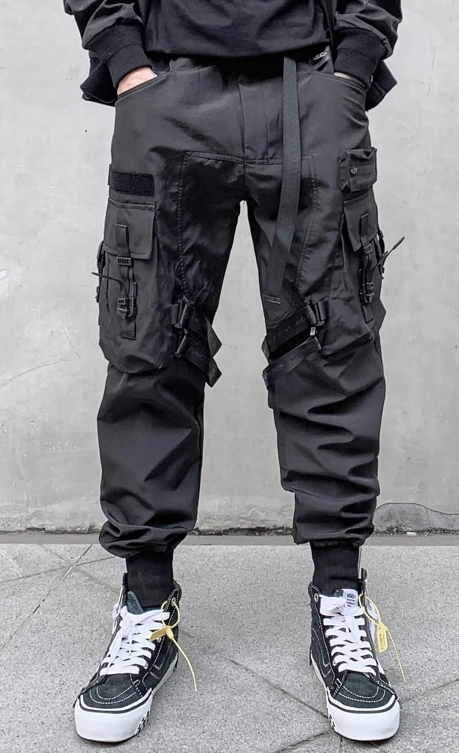 Men's Women Techwear Drawstring Punk Jogger Harem Pants