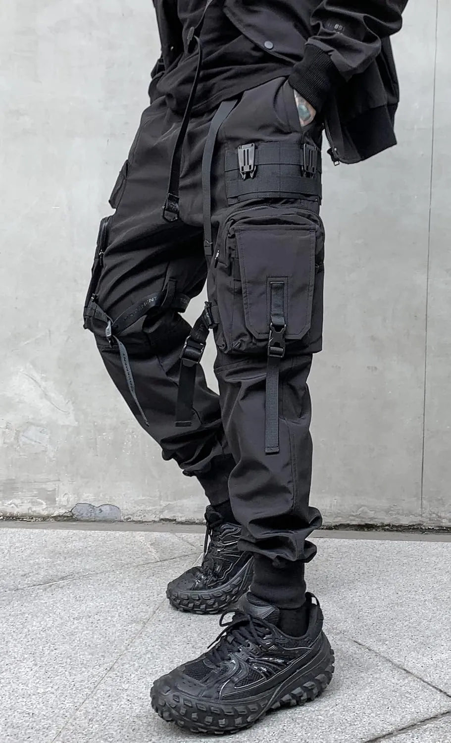 Men's Women Techwear Drawstring Punk Jogger Harem Pants