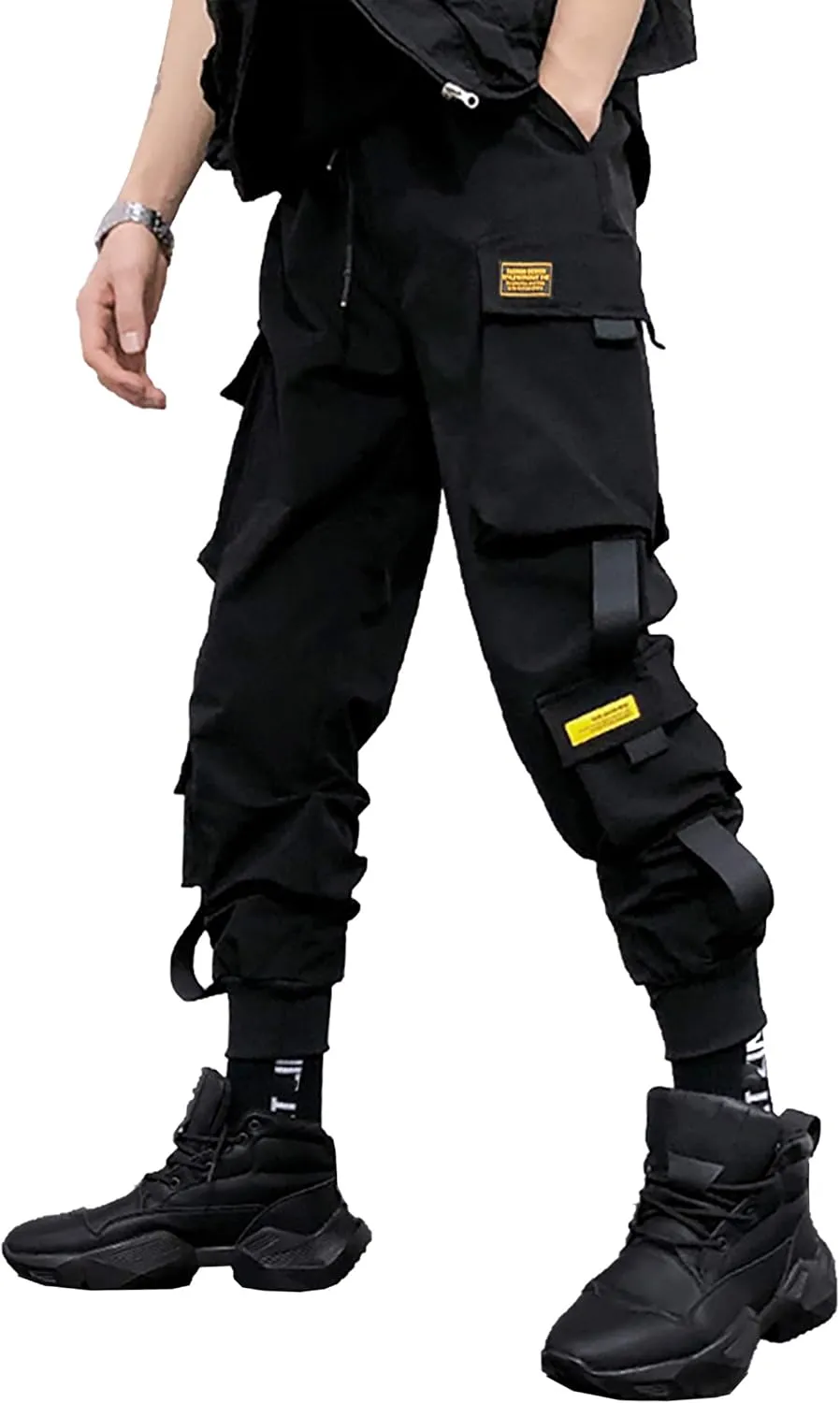 Men's Women Techwear Drawstring Punk Jogger Harem Pants