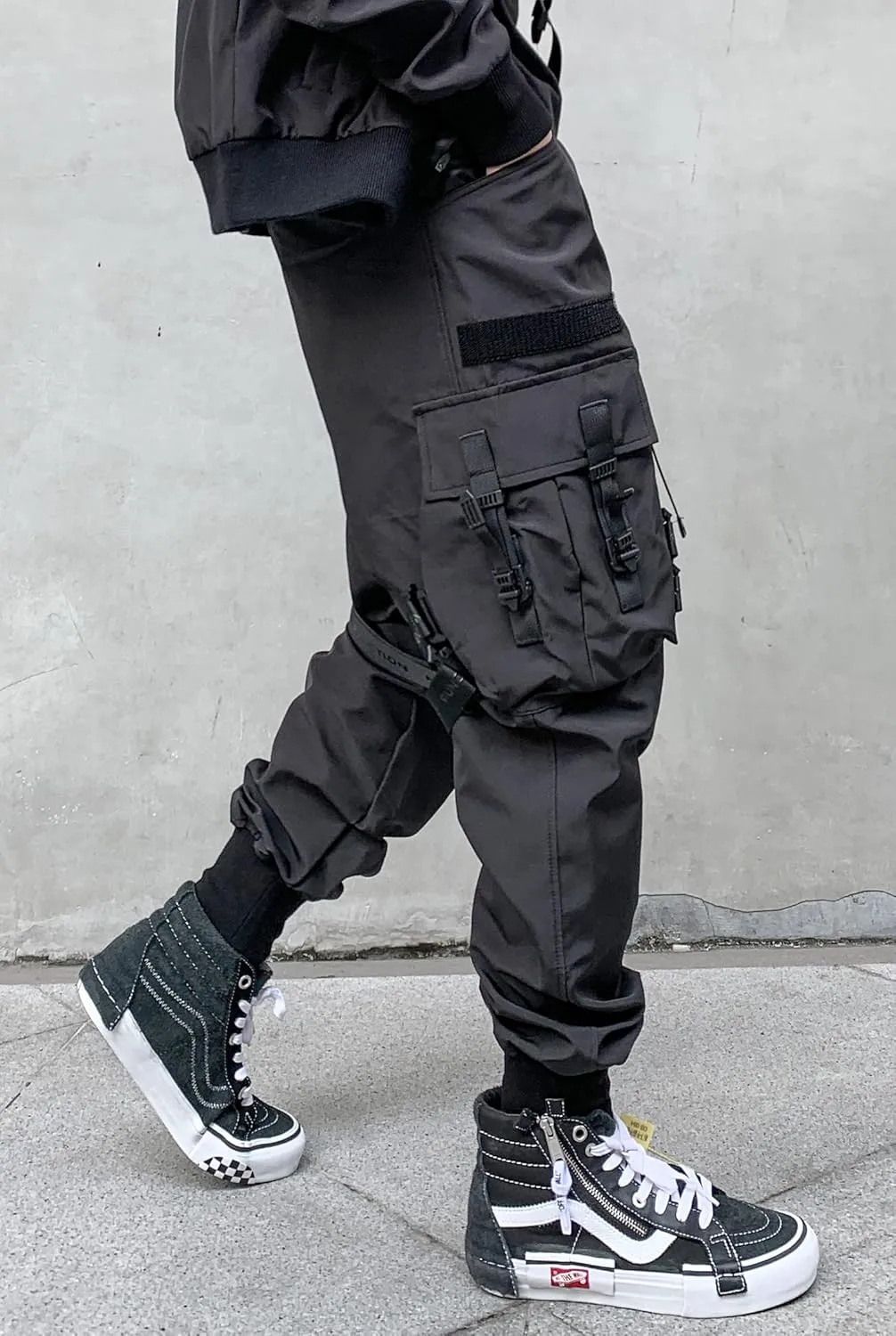 Men's Women Techwear Drawstring Punk Jogger Harem Pants