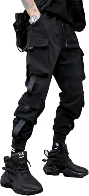 Men's Women Techwear Drawstring Punk Jogger Harem Pants