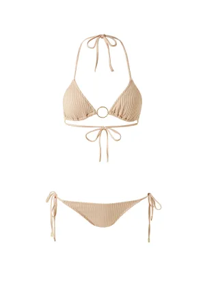 Miami Tan Ribbed Bikini