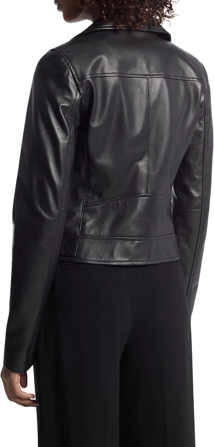 Michael Kors Women's Leather Moto Jacket