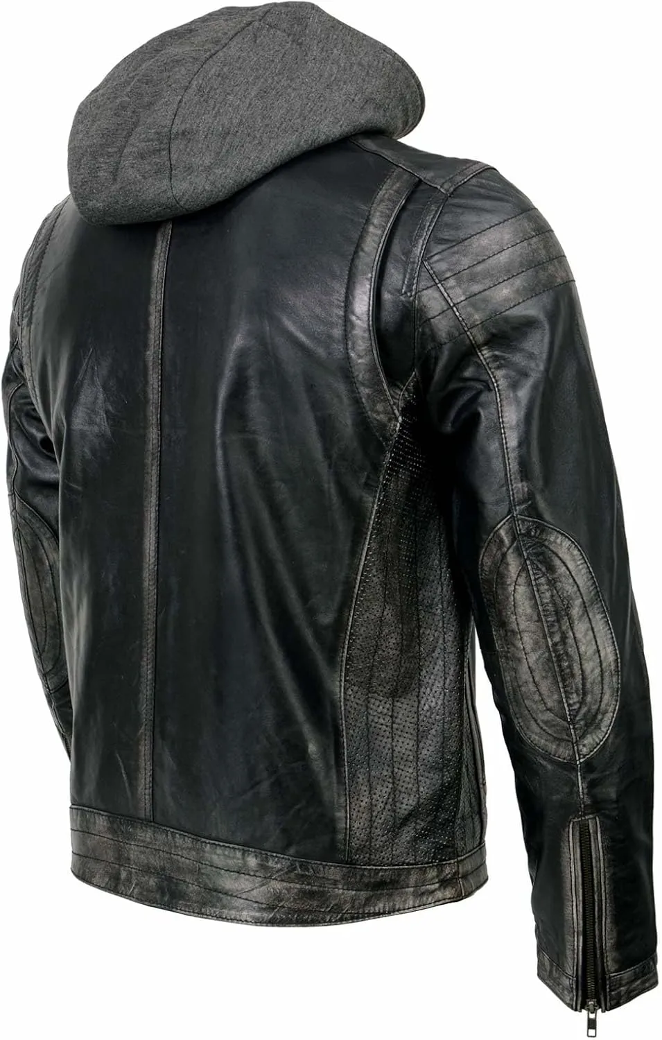 Milwaukee Leather Premium Men's Leather Fashion Casual Jackets and Coats with Hoodie | SFM