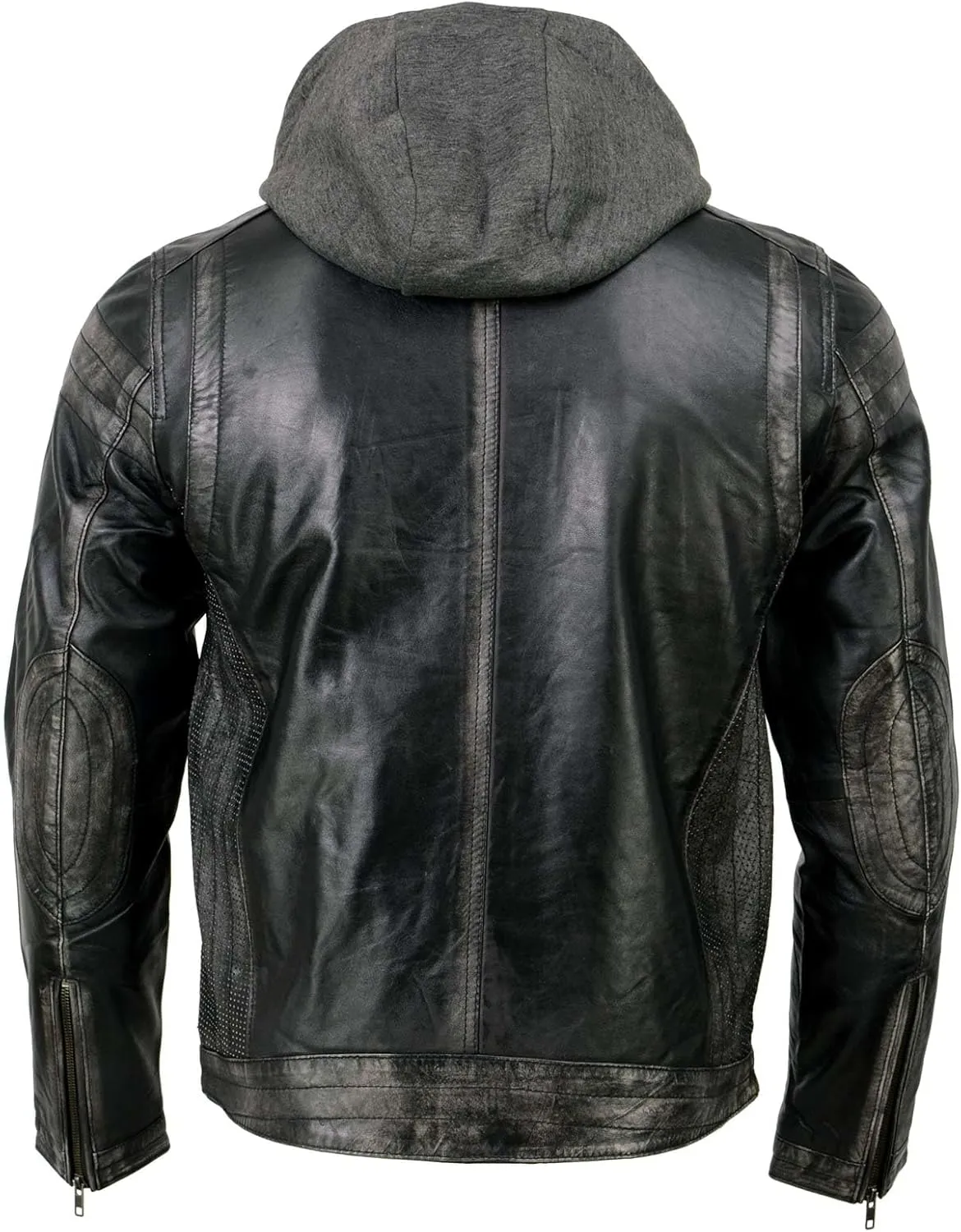 Milwaukee Leather Premium Men's Leather Fashion Casual Jackets and Coats with Hoodie | SFM