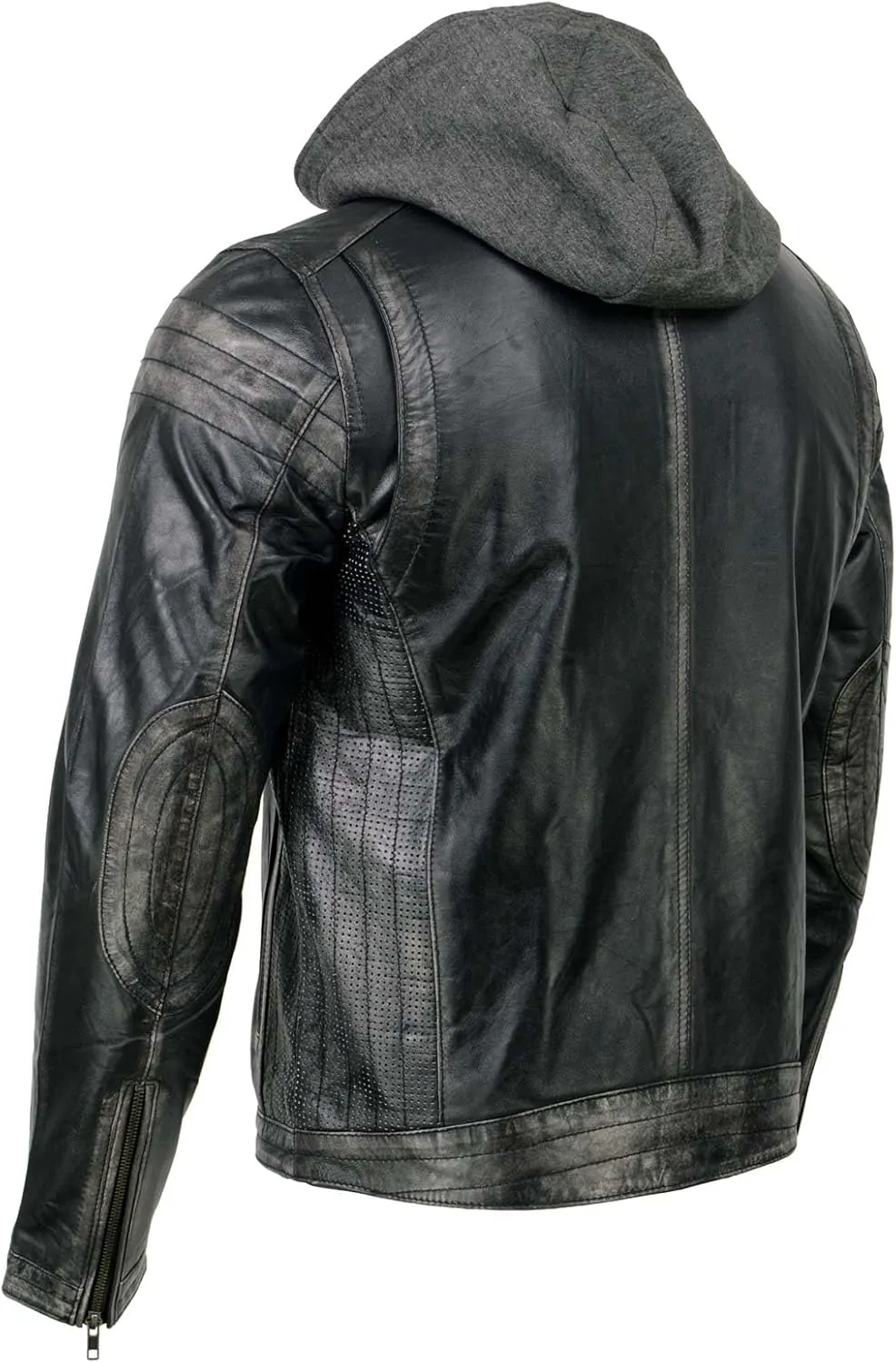 Milwaukee Leather Premium Men's Leather Fashion Casual Jackets and Coats with Hoodie | SFM