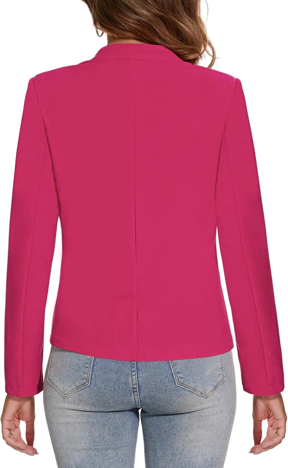 MINTLIMIT Blazer for Women Long Sleeve Button Front Blazer Notch Collar Casual Work Office Suit Jackets with Pockets