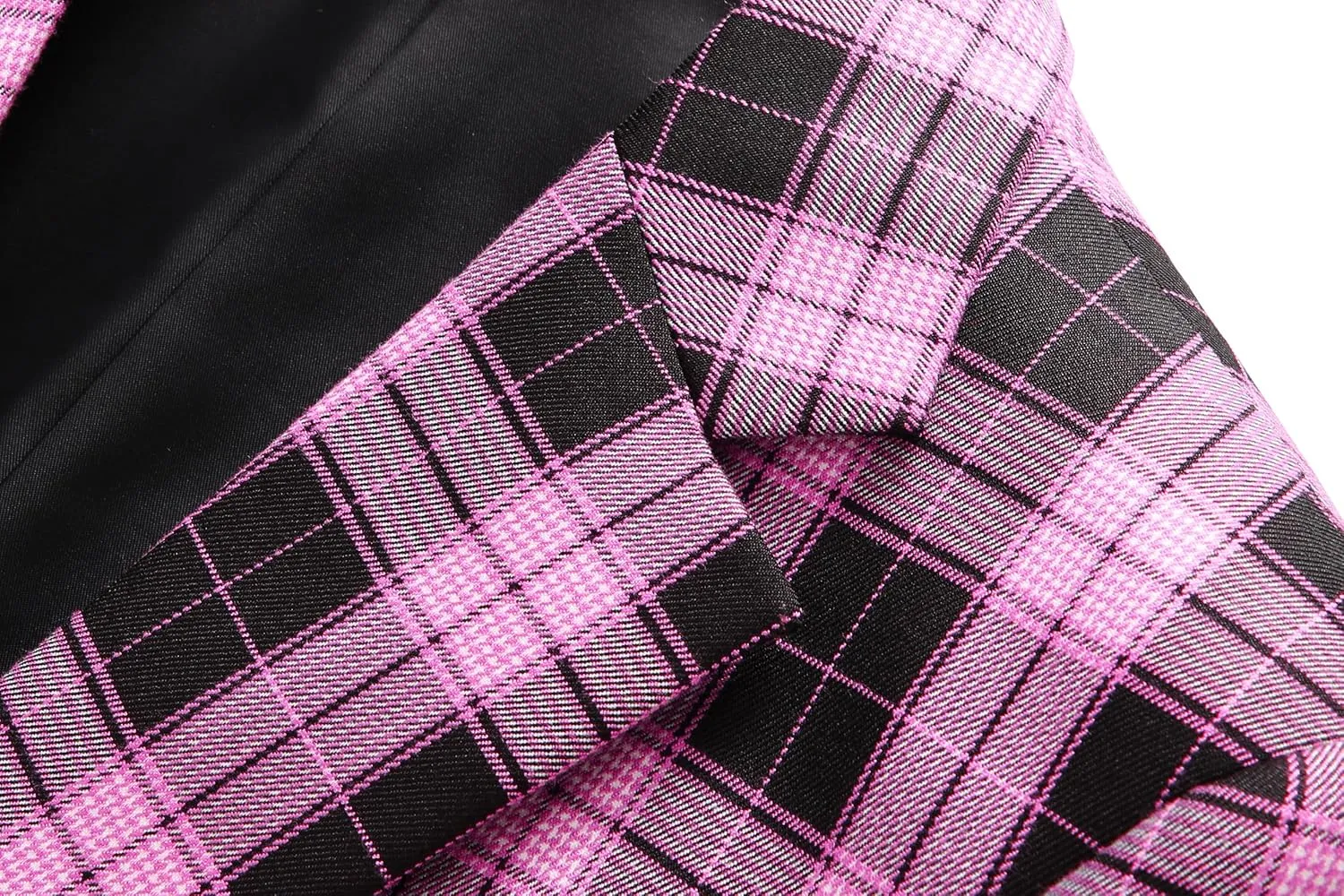 MOGU Men's Plaid Casual Suit Blazer Jackets - Slim Fit Checkered Sports Coat