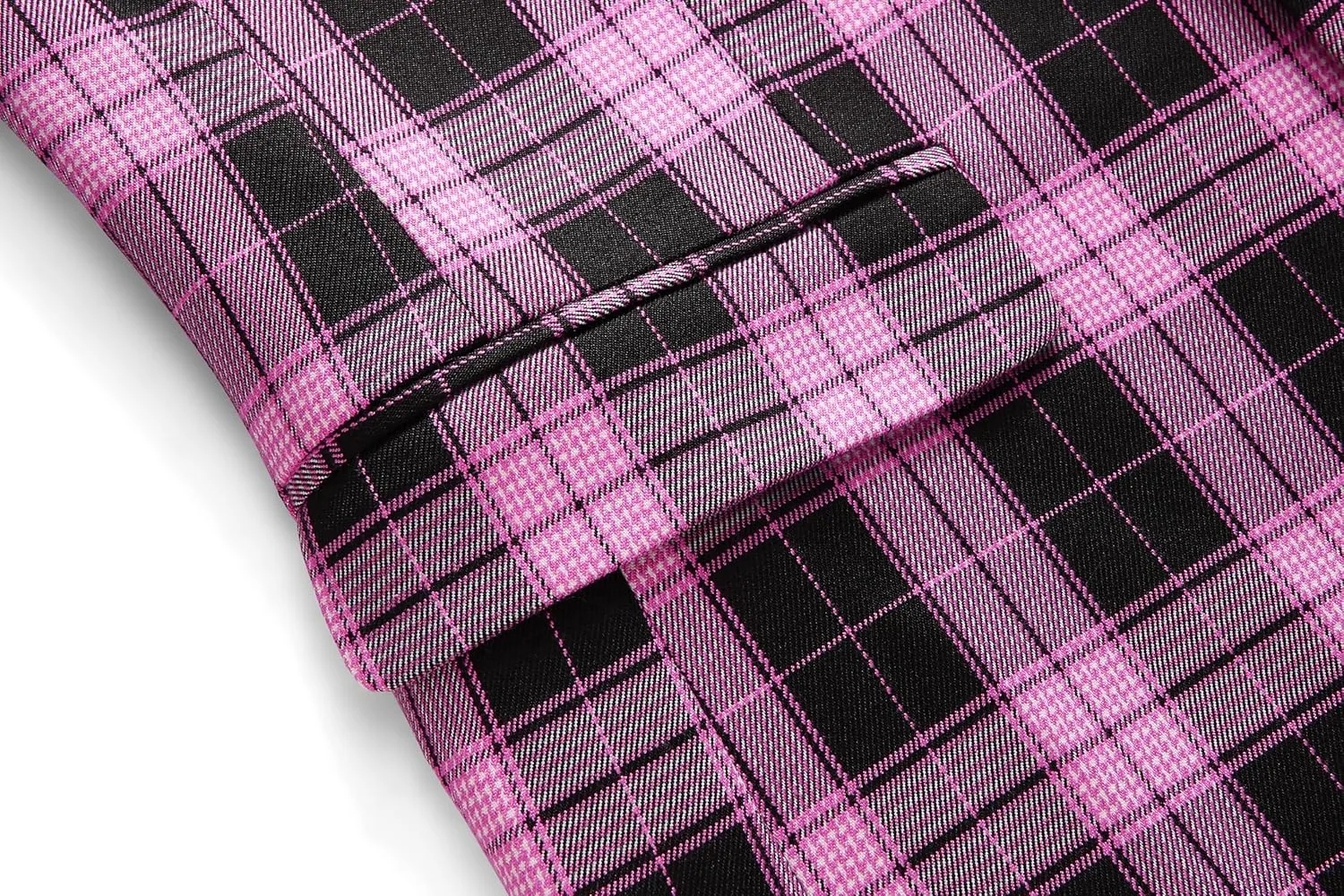 MOGU Men's Plaid Casual Suit Blazer Jackets - Slim Fit Checkered Sports Coat