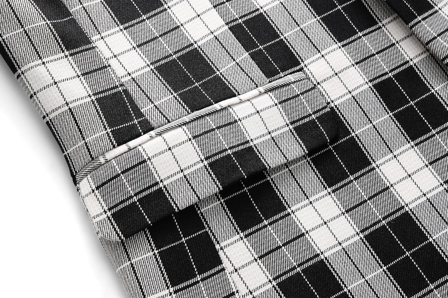MOGU Men's Plaid Casual Suit Blazer Jackets - Slim Fit Checkered Sports Coat