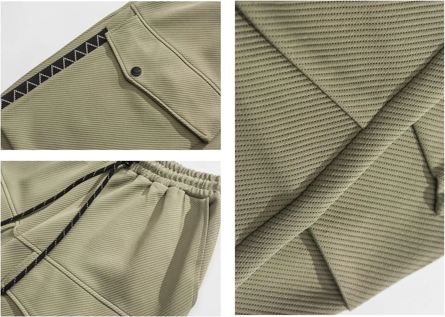 MOKEWEN Men's Streetwear Techwear Jogging Cargo Combat Tactic Ankle Pants