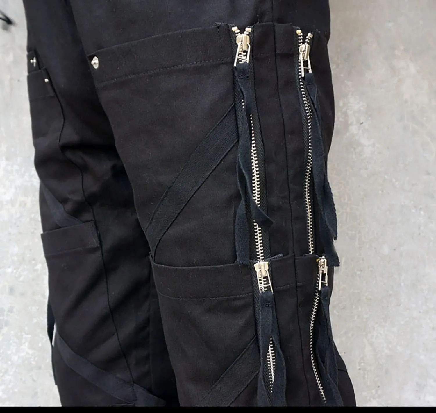 MOKEWEN Men's Techwear Pockets Armor Urban Cargo Jogger Streetwear Hip Hop Active Pants