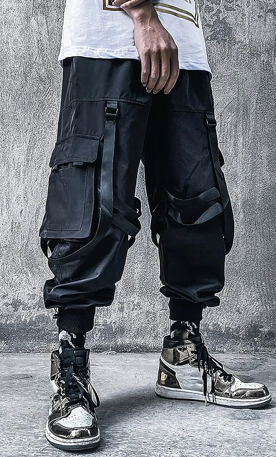 MOKEWEN Men's Women Streetwear Joggers Tech Novelty Pants