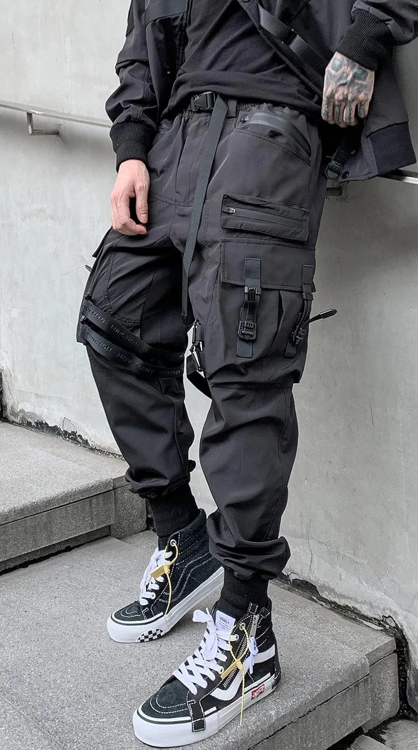 MOKEWEN Men's Women Streetwear Joggers Tech Novelty Pants