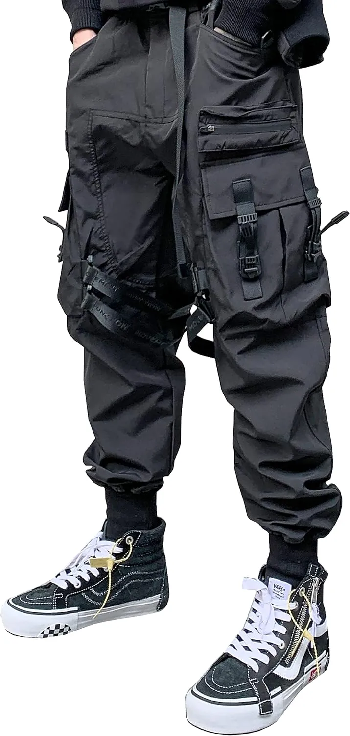 MOKEWEN Men's Women Streetwear Joggers Tech Novelty Pants