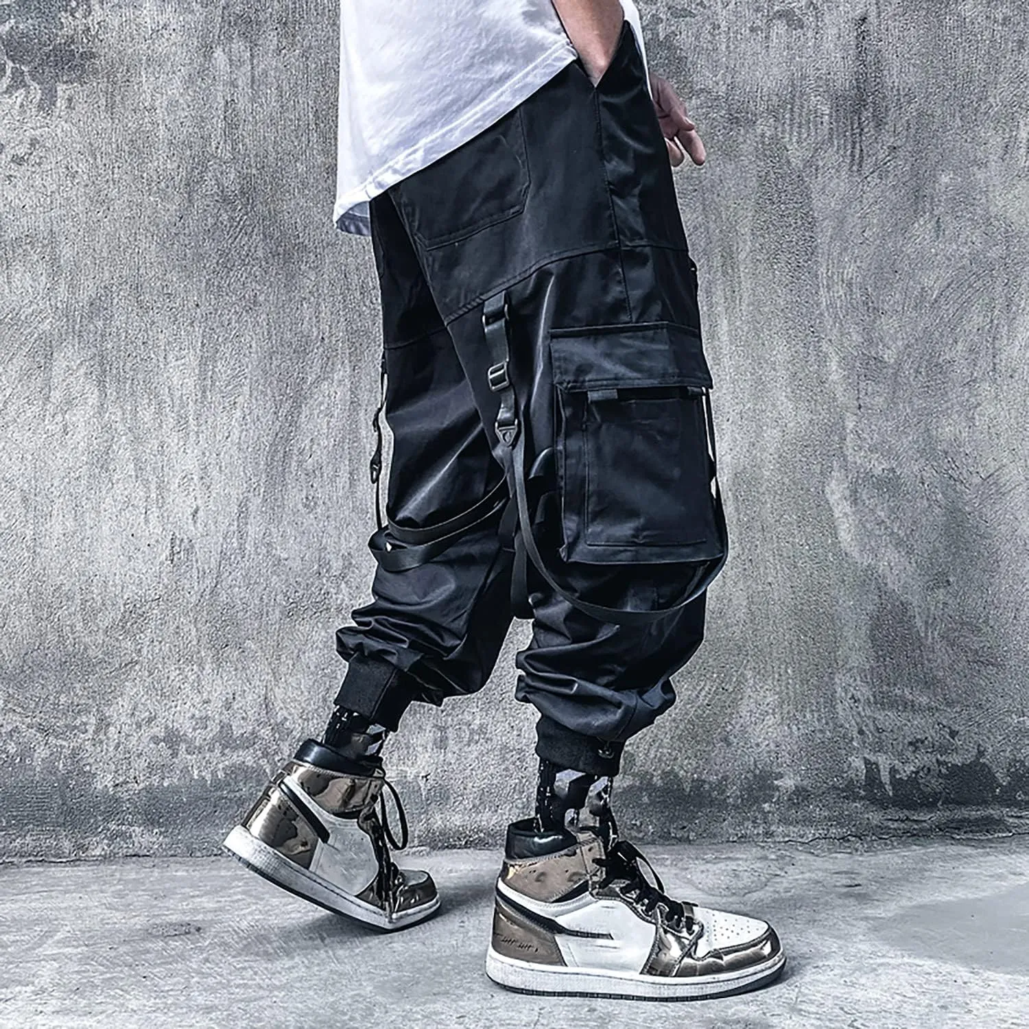 MOKEWEN Men's Women Streetwear Joggers Tech Novelty Pants