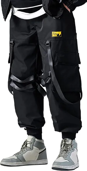 MOKEWEN Men's Women Streetwear Joggers Tech Novelty Pants